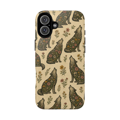 Floral Wolf Magnetic Case