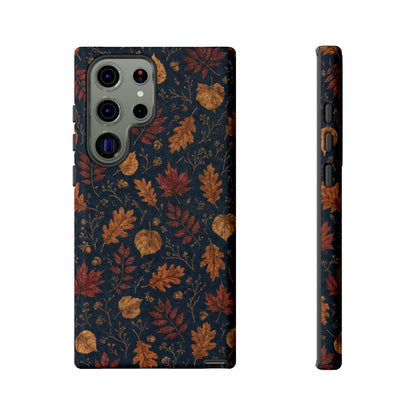 Navy Oak Leaf Tough Case