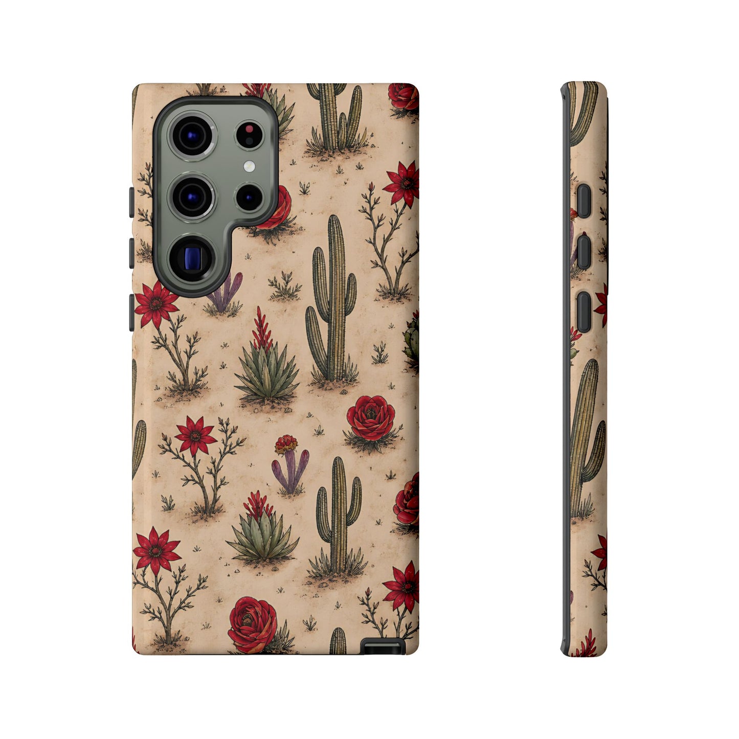 Red Bloom Desert Tough Case