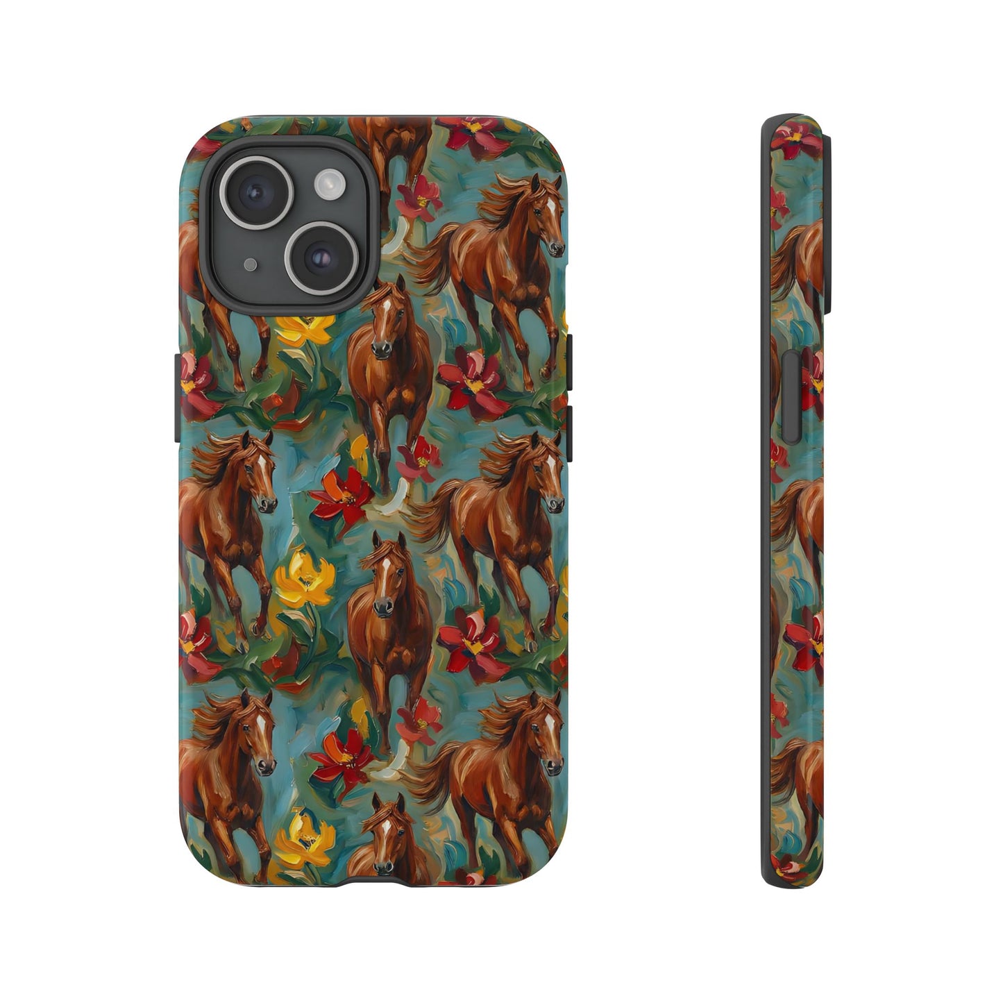 Oil Painted Horses Tough Case