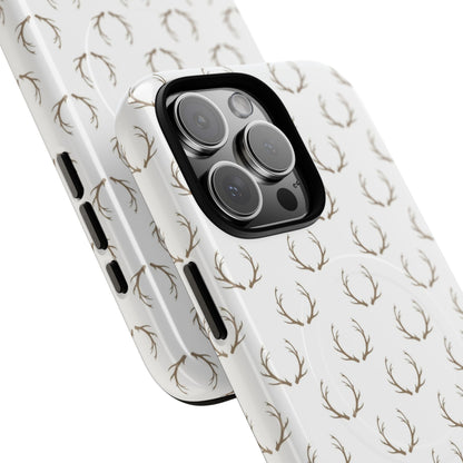 White Antlers Magnetic Case