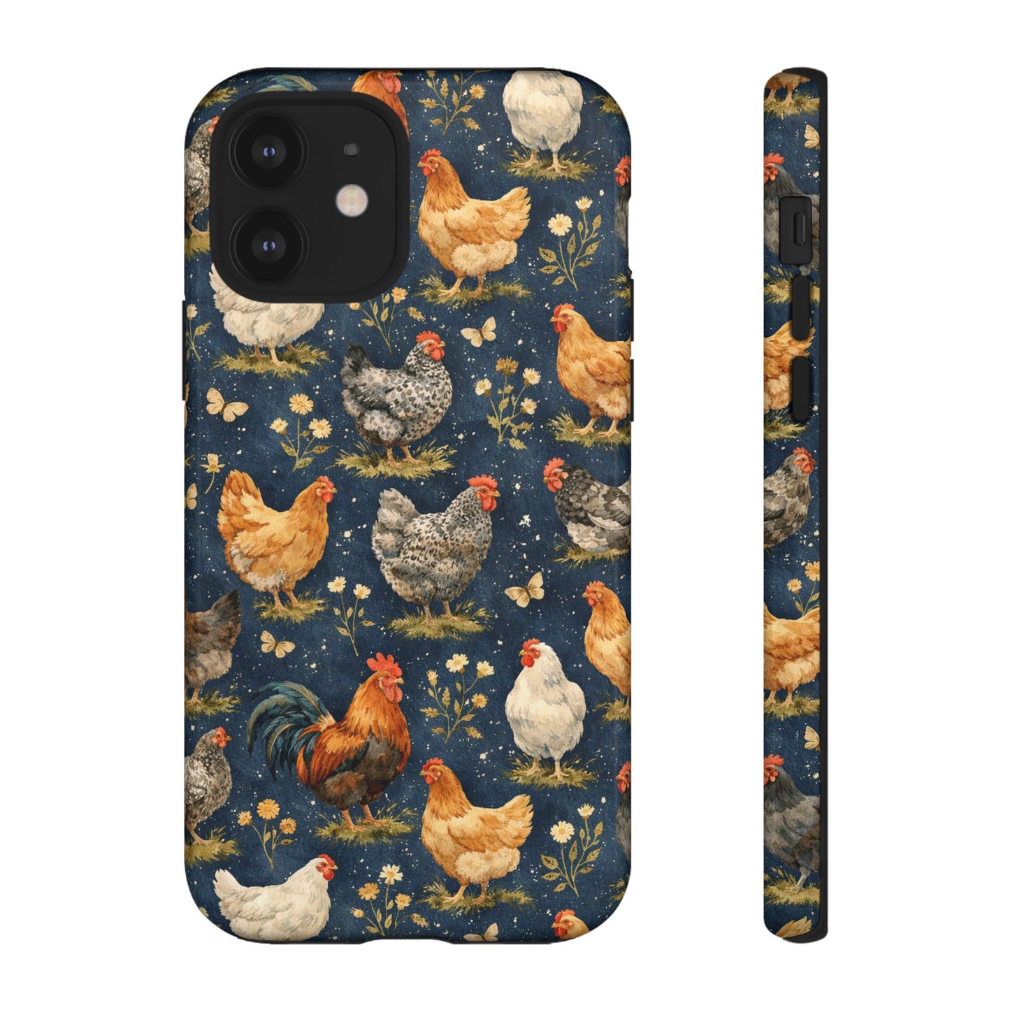 Indigo Chickens Tough Case