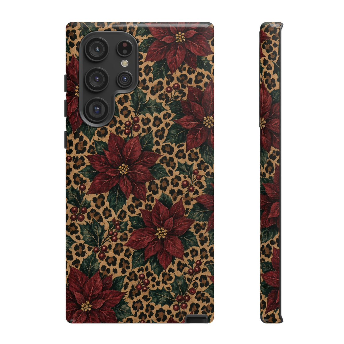 Leopard Poinsettia Tough Case
