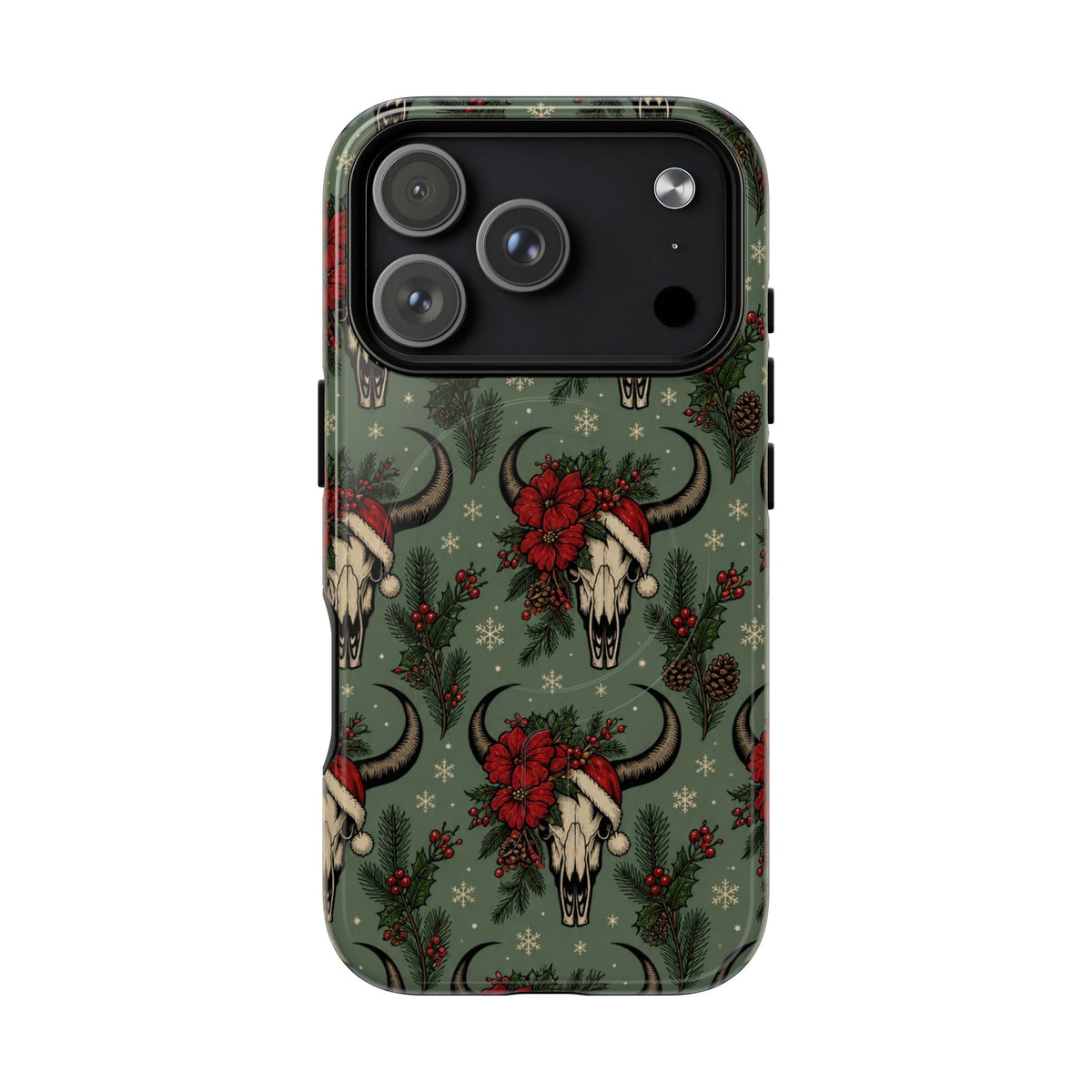 Santa Bull Skulls Magnetic Case
