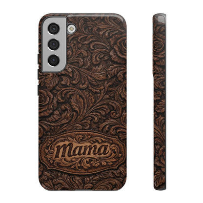 Carved Floral Mama Tough Case