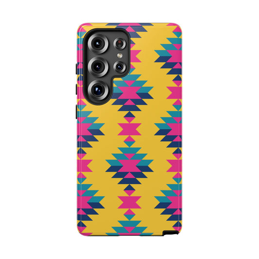 Yellow Pink Aztec Phone Case
