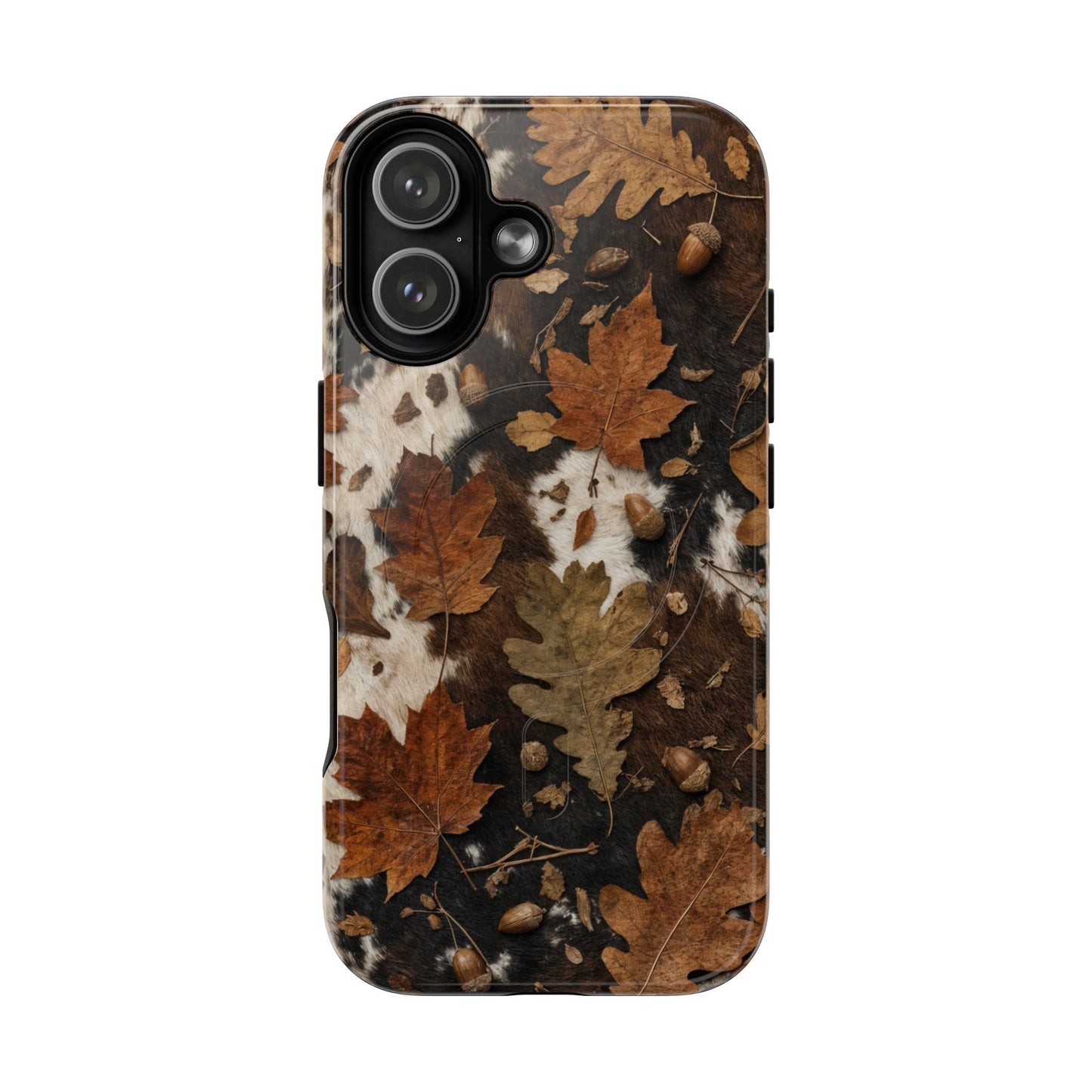 Cowhide Oak Magnetic Case