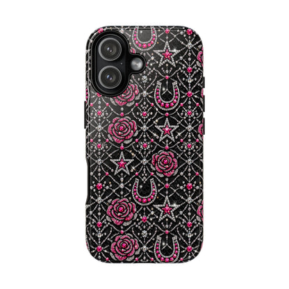 Rhinestone Rose Tough Case