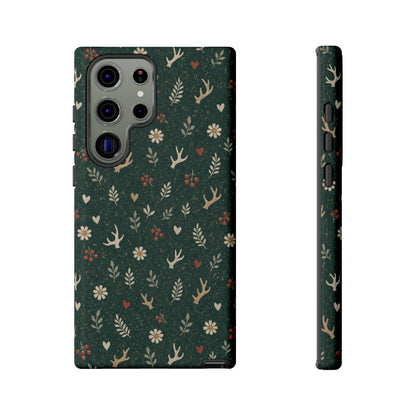 Antler Daisies Evergreen Tough Case