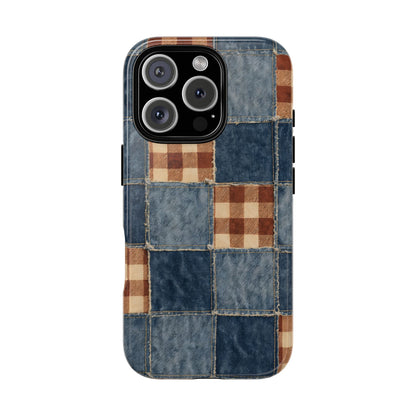 Denim Patchwork Tough Case