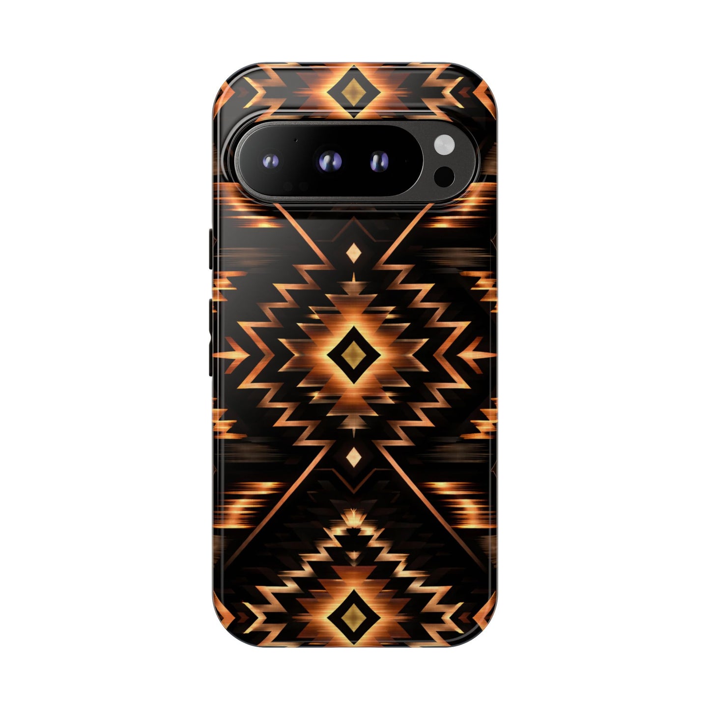 Black Gold Aztec Rug Tough Case