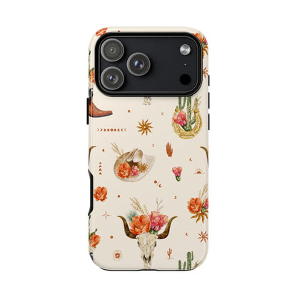 Western Floral Tough Phone Case