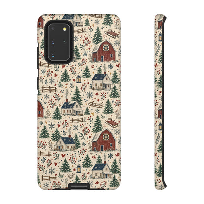Snowy Farmstead Tough Case