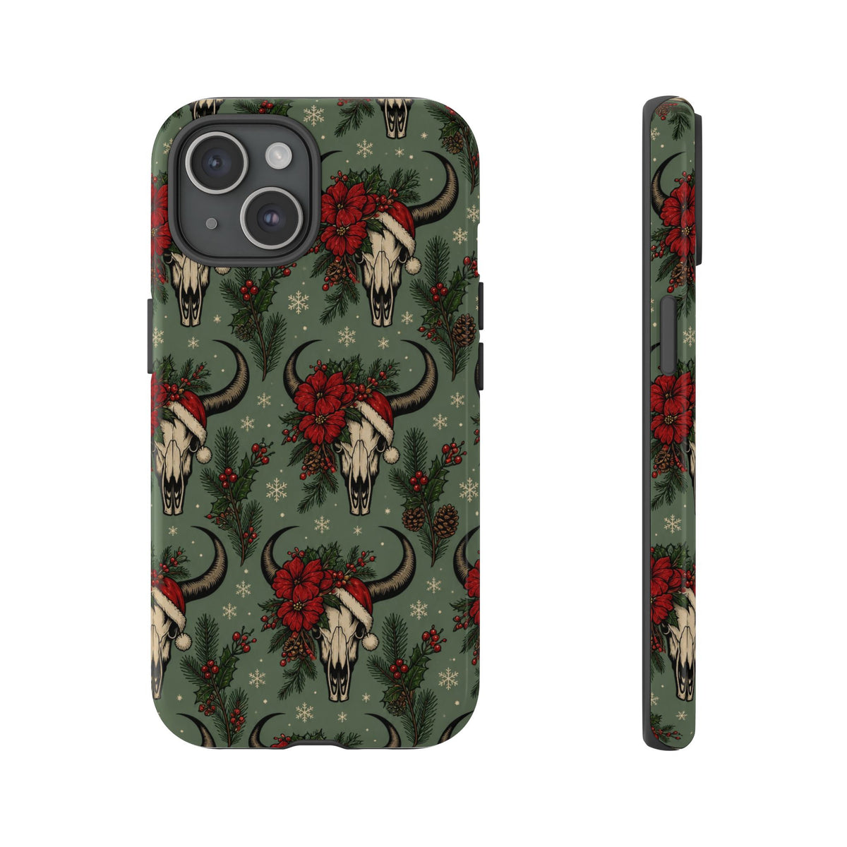 Santa Bull Skulls Tough Case