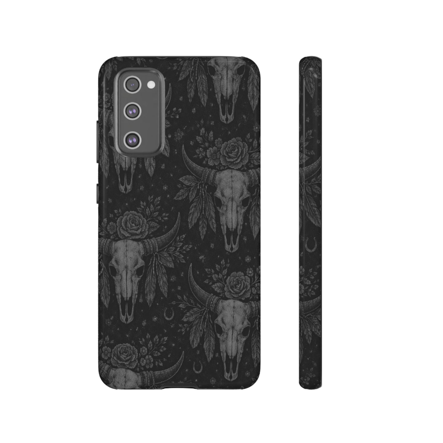 Western Noir Bull Skulls Tough Case
