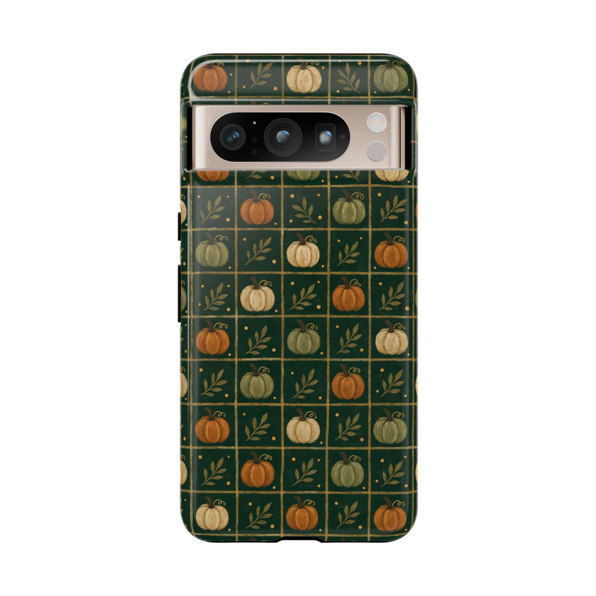 Green Pumpkin Check Tough Case