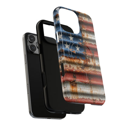 Rustic Flag Magnetic Case