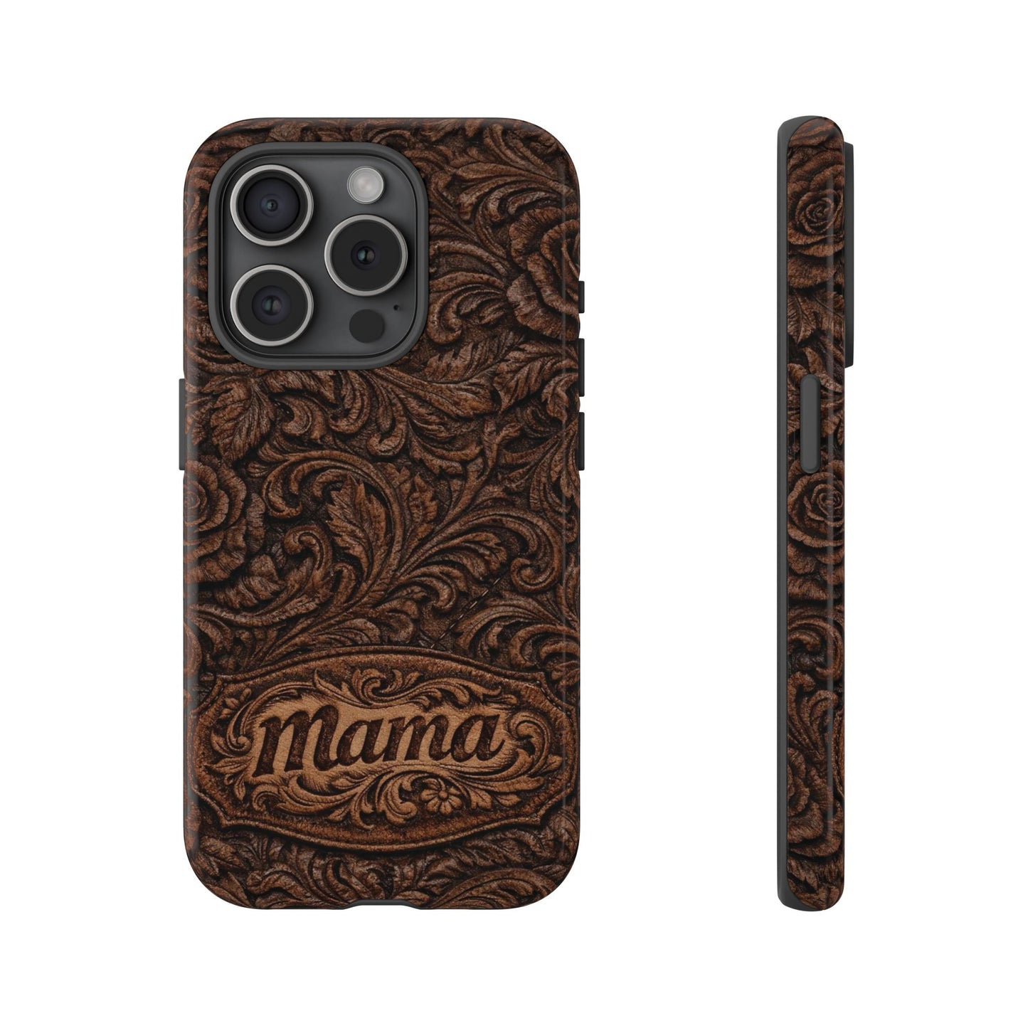 Carved Floral Mama Tough Case