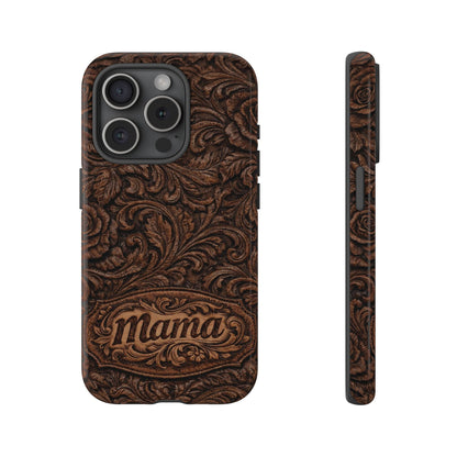 Carved Floral Mama Tough Case
