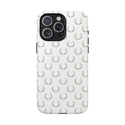 White Antlers Magnetic Case