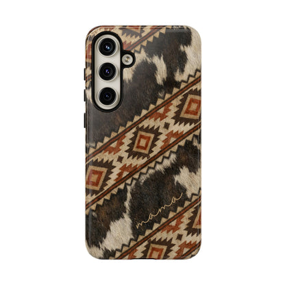 Cowhide Aztec Mama Tough Case