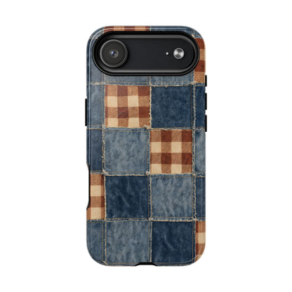 Denim Patchwork Magnetic Case