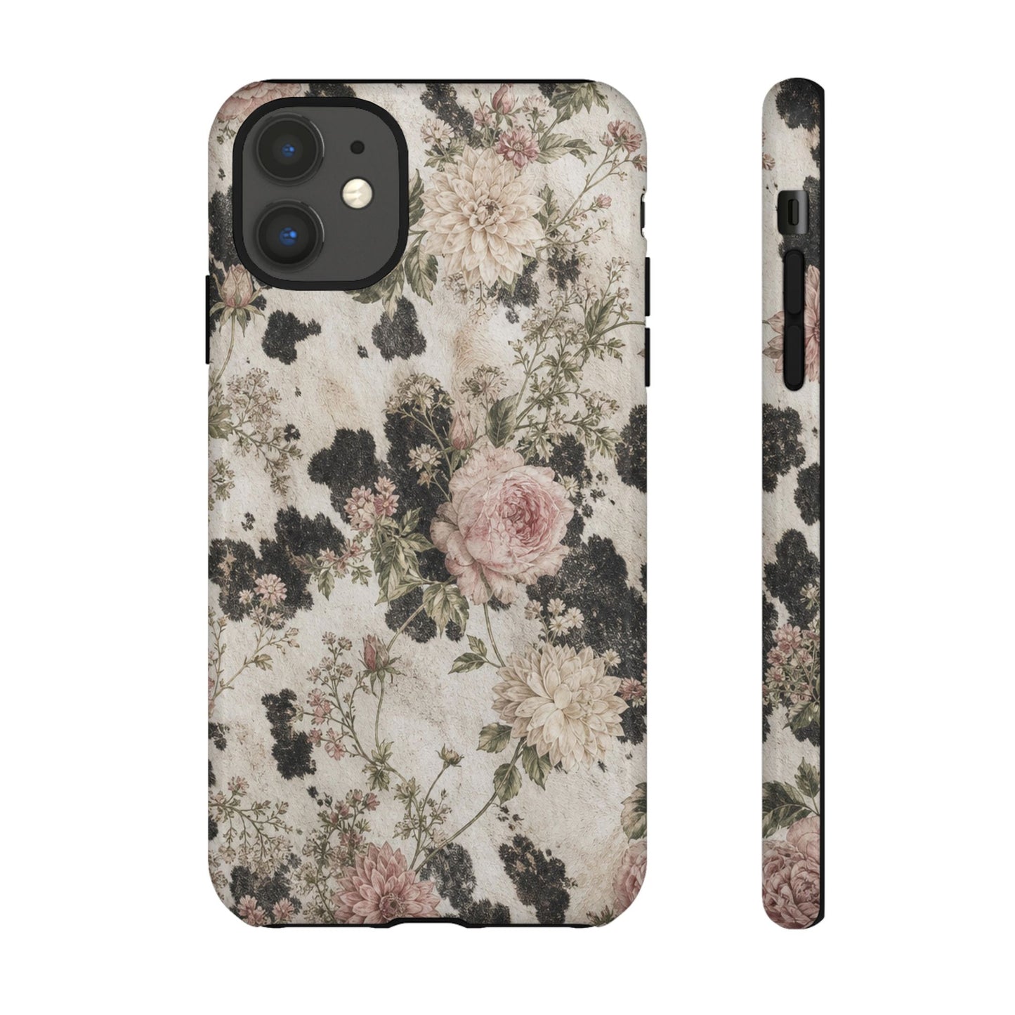 Floral Cowhide Tough Case