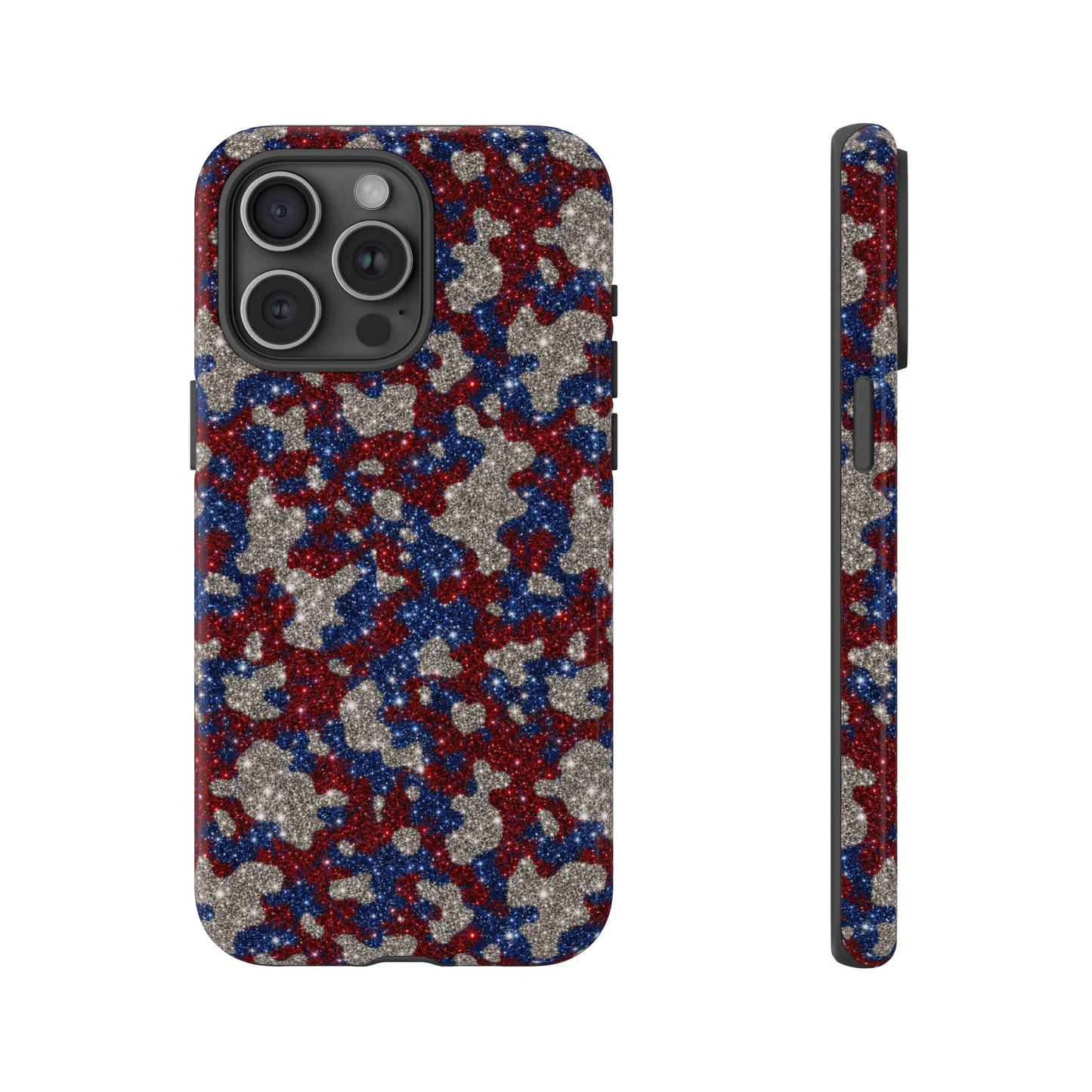 USA Cowhide Glitter Tough Case