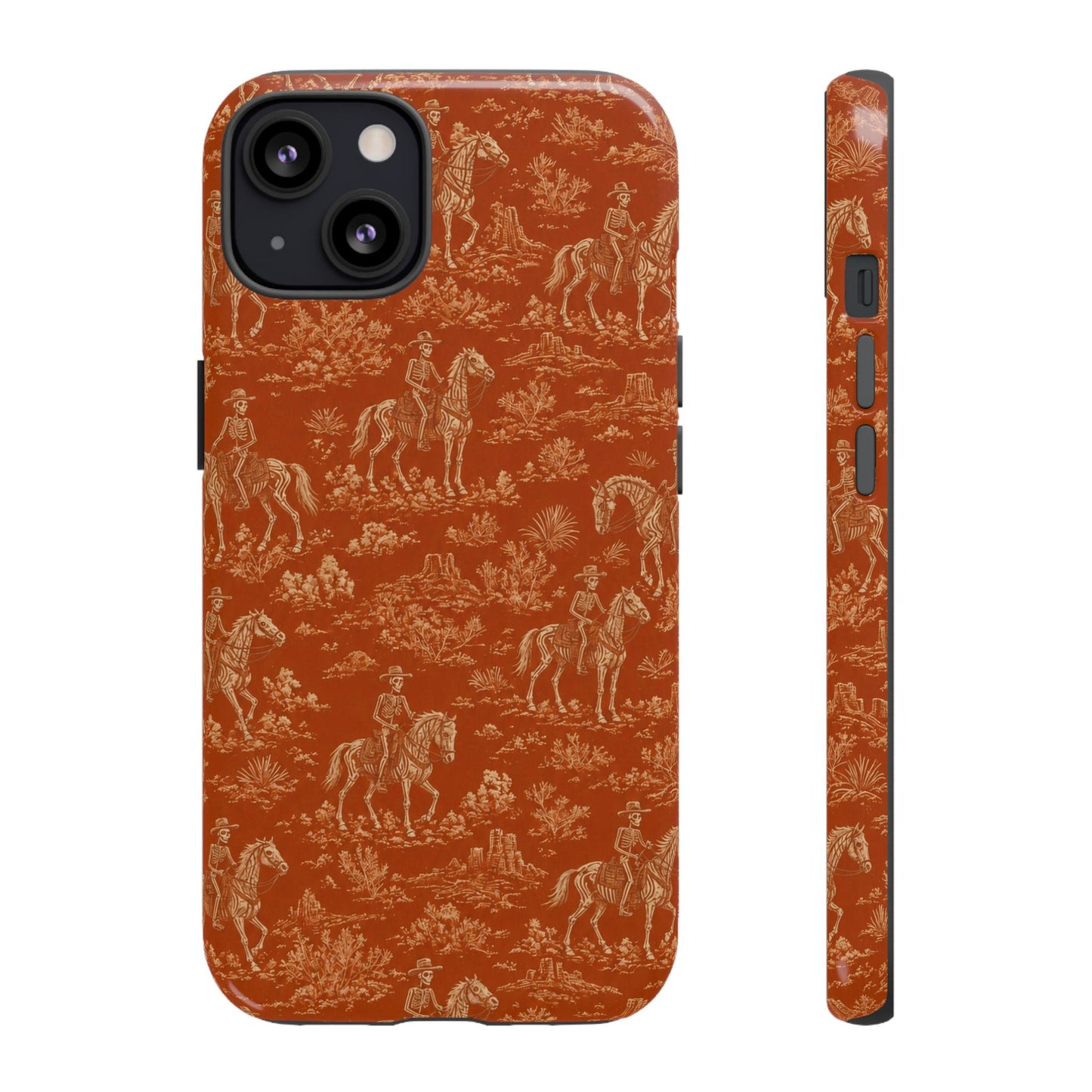 Cowboy Skeleton Toile Tough Case