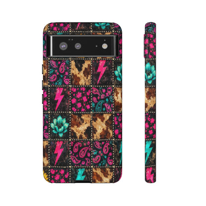 Neon Patchwork Tough Case