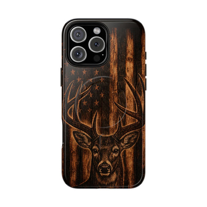 Carved Buck Magnetic Case