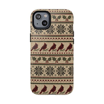 Fair Isle Cardinals Magnetic Case