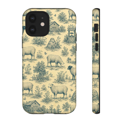 Sheep Toile Tough Case