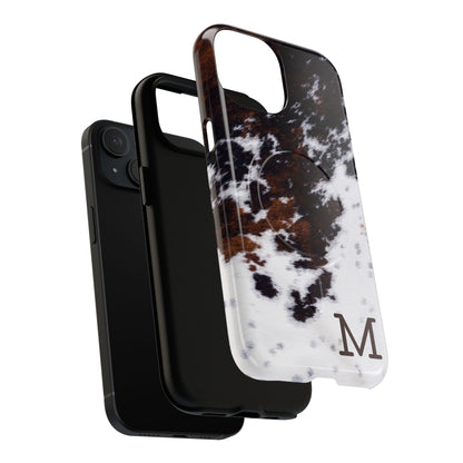 Cowhide Monogram Magnetic Case