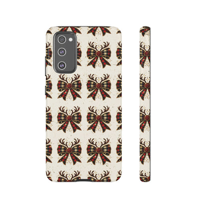 Christmas Antlers + Bows Tough Case