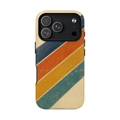 Retro Sunset Stripes Magnetic Case
