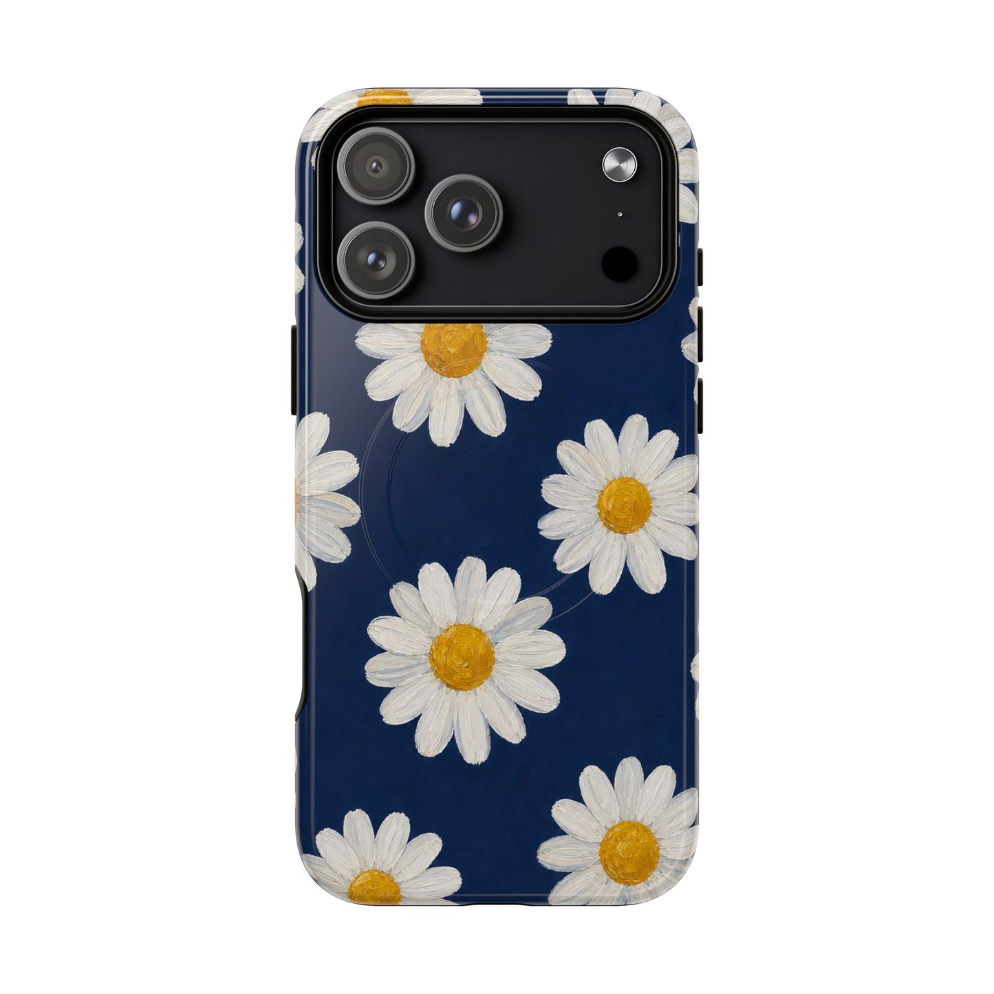 Navy Daisy Magnetic Case