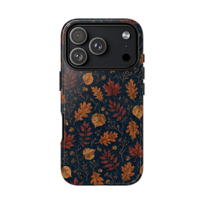 Navy Oak Leaf Tough Case