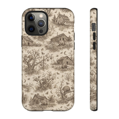 Opossum Toile Tough Case