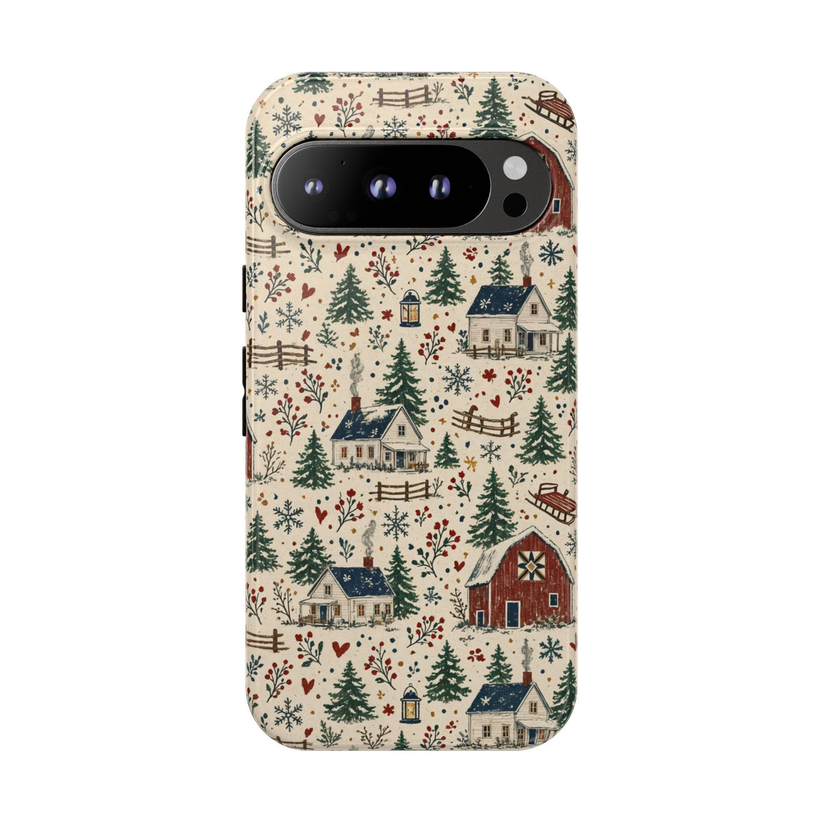 Snowy Farmstead Tough Case
