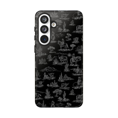 Midnight Toile Tough Case