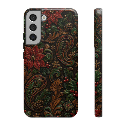 Carved Christmas Paisley Tough Case