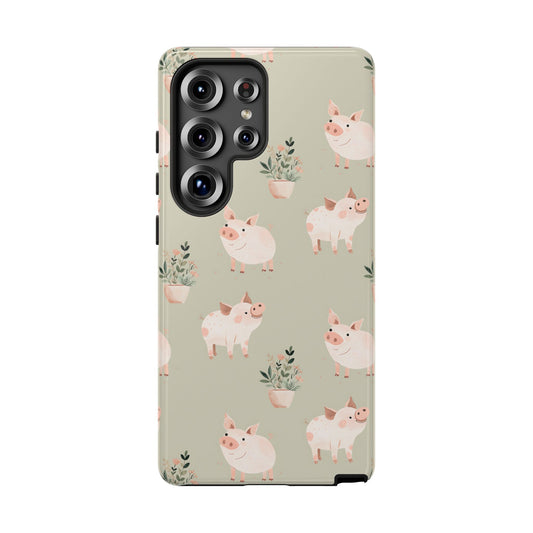 Cottage Core Pigs Phone Case