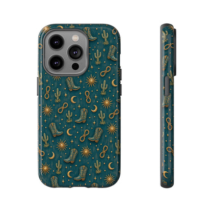 Teal Western Charms Tough Case
