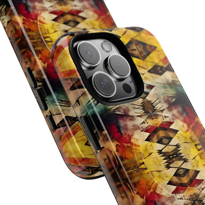 Aztec Grunge Magnetic Case