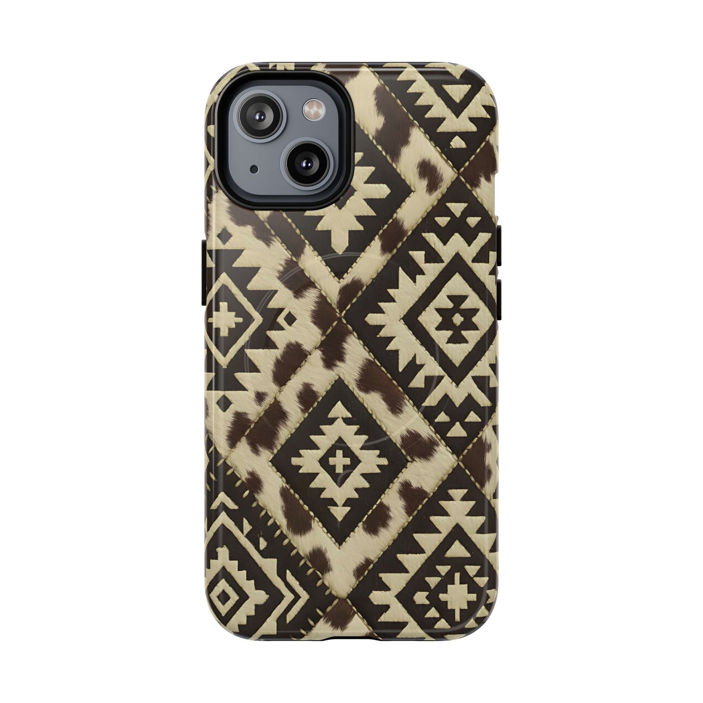 Chocolate Aztec Quilt Magnetic Case