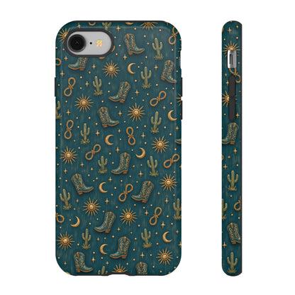 Teal Western Charms Tough Case