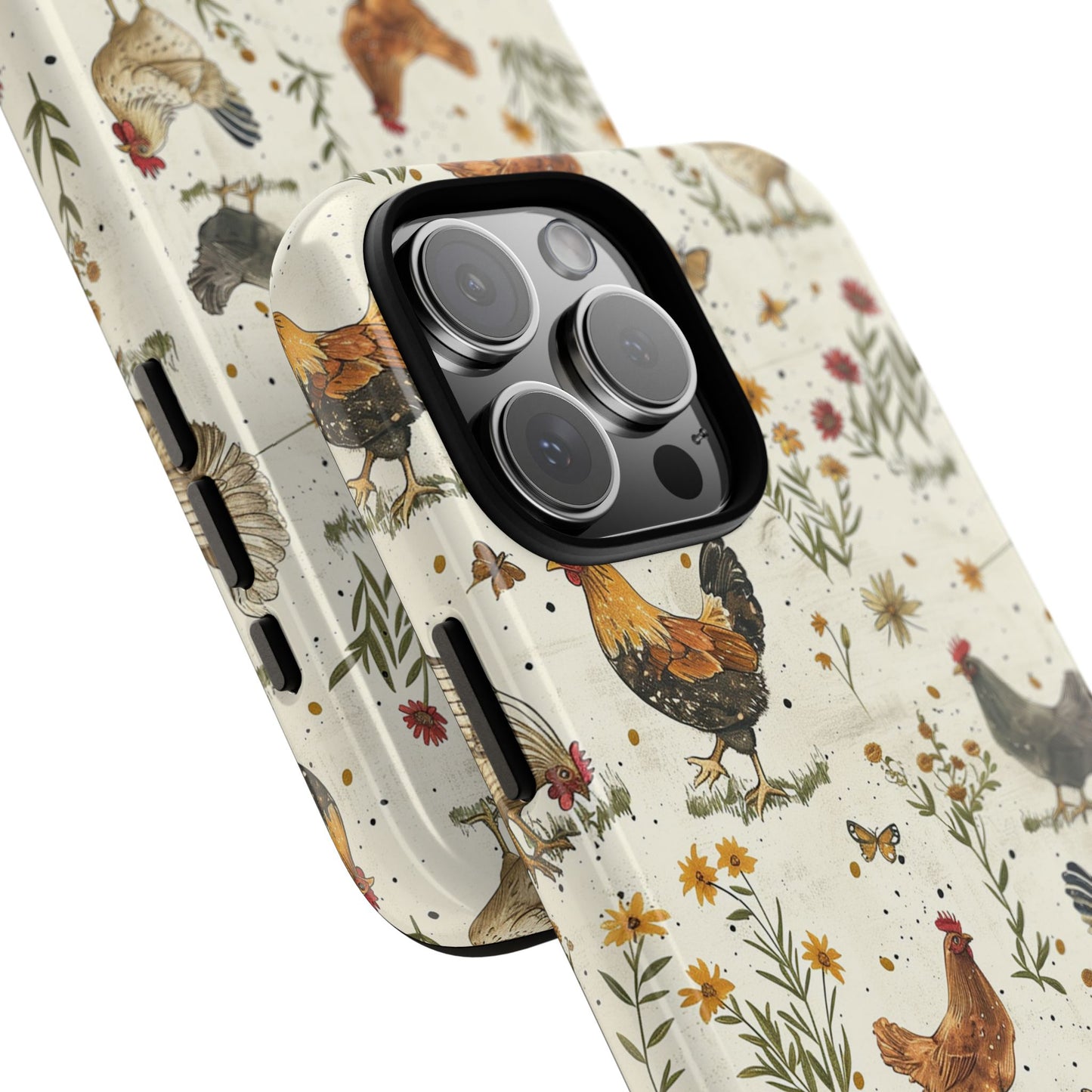 Cottage Core Chickens Tough Case