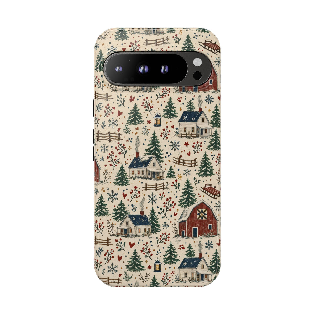 Snowy Farmstead Tough Case