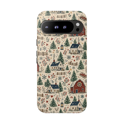 Snowy Farmstead Tough Case